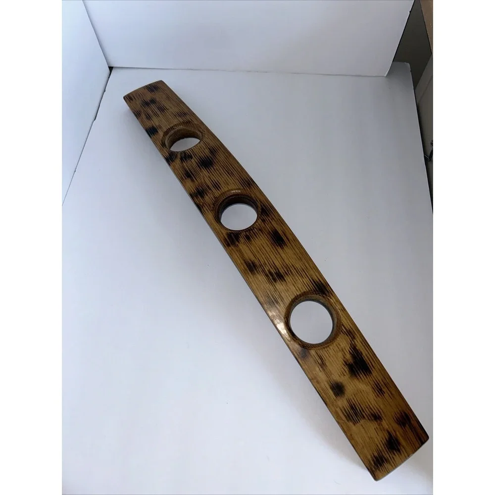 Wine Barrel Stave Candle Holders With 3 Tealight ‎ Holder  Hand Made from Oak